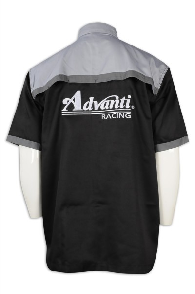 DS072 Design short-sleeved darts team shirts dacron thick yarn card online single darts team shirts hk centre back view